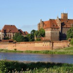 Польша.Мальборк,замок Мариенбург Panorama_of_Malbork_Castle,_part_4