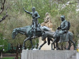 Мадрид.Площадь Испании.Дон Кихот и Санчо Панса. 32.3.DSC03590